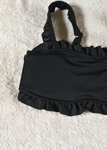 SEXY BLACK PADDED BRALETTE TOP