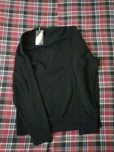 Black Graphic Print Sweatshirt