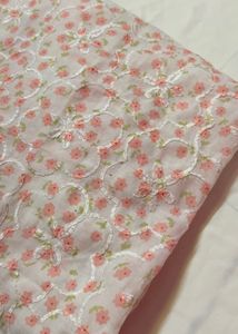 Floral Pink Aesthetic Dress Material