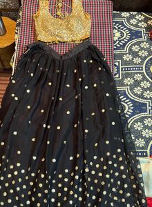 Black Golden Lengha