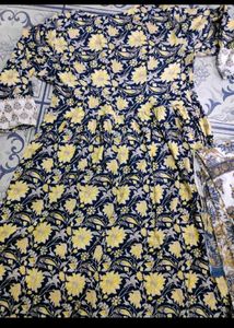 Floral Print Kurta Set