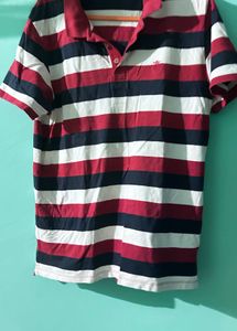 Red And White Selected Homme Tshirt