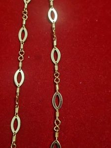 Gold Oval Link Chain Necklace