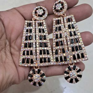 New Partywear Designer Black Earrings