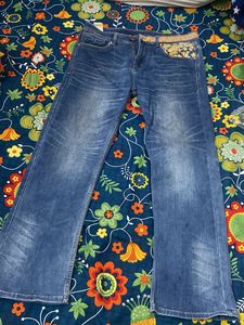 Louis Vuitton  Embellished Wide Leg Jeans