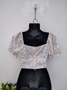 Shein Floral Crop Top