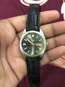 Seiko 5 All Original Watch In Brown Dial