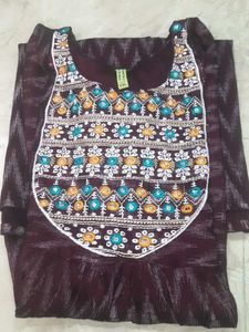 Long Kurta With 3/4 Sleeves,  Size XXL.