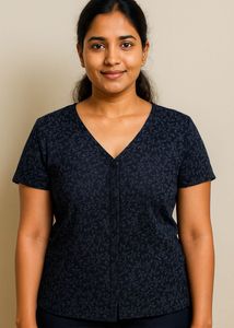 Floral Navy Blouse