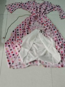 New Colourful Dotted Gown