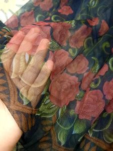 MESH FLORAL SKIRT