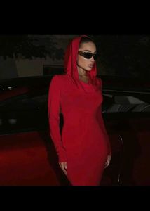 Newme Hooded Long Maxi Dress