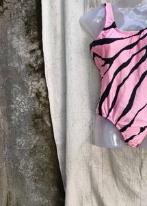 39119. Pink Zebra Print Swimsuit