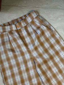 Plaid Yellow Pant