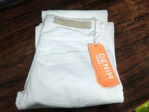 White Straight Leg Jeans