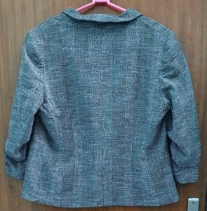 H&amp;M Ruched Sleeve Blazer