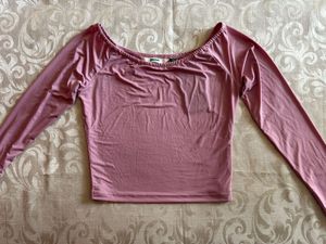 Pink Long Sleeve Top
