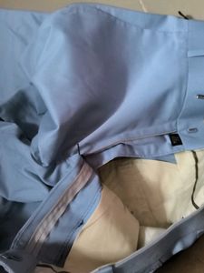 Blue Casual Pants