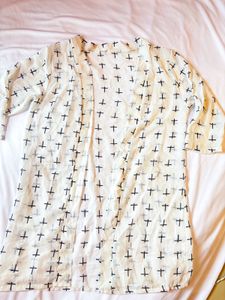 Black and white shrug