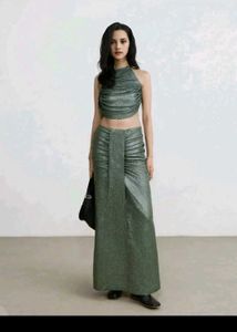 New Shimmer Backless Co-ord Set