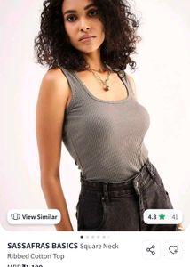 Sassfras Basics Ribbed Top