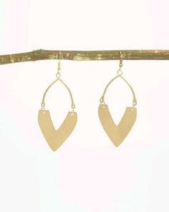 AJIO - Handmade V- Cutout Dangles Earrings