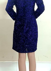 Royal Blue Full Sleeves Dress 👗
