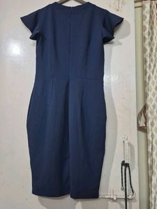 Navy Blue Midi Dress