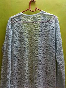 Light Blue Knit Cardigan