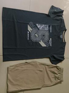 Men's T-Shirt & Trouser Set for 12-14 yrs