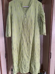 Lime Greem Daily Wear Kurta