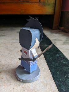 Anime Naruto Shippuden Sasuke Chibi Figurine(Paper)