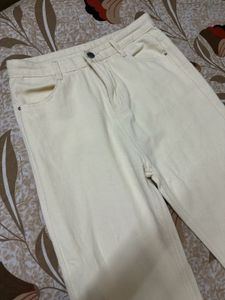 Urbanic High Waisted Beige Jeans