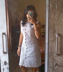 Striped Shirt Dress