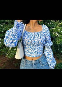 floral print crop top
