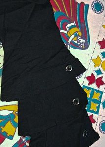 Mini Black Dress with Bell Sleeves