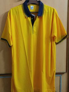 New Polo T-shirt - Vibrant Yellow colour