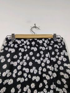 Black With White Floral Skirt (Women's)