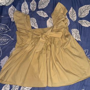 Half Cute Peplum Top