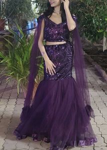 purple mermaid dress for women