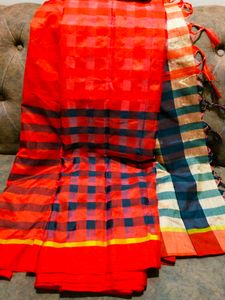 Red And Black Saree