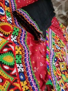 Embroidered Red 3-Piece Outfit