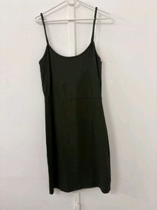 Olive Green Slip Dress
