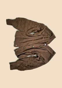 Brown Knit Cardigan