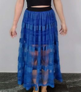 Blue Layered Skirt
