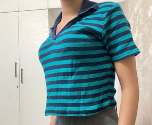 Polo Crop Shirt
