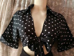 Chic Black Polka Dot Bodycon Dress