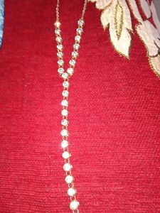 Silver Kundan Long Chain