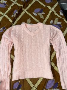 Cute Pink Knit Sweater
