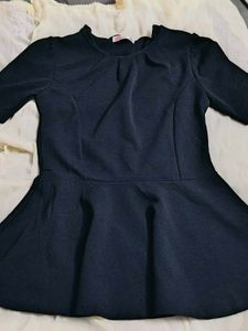Black Peplum Top